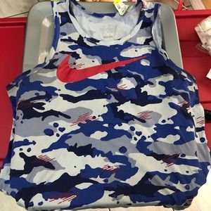 NIKE "DRI-FIT" CAMO TANK TOP